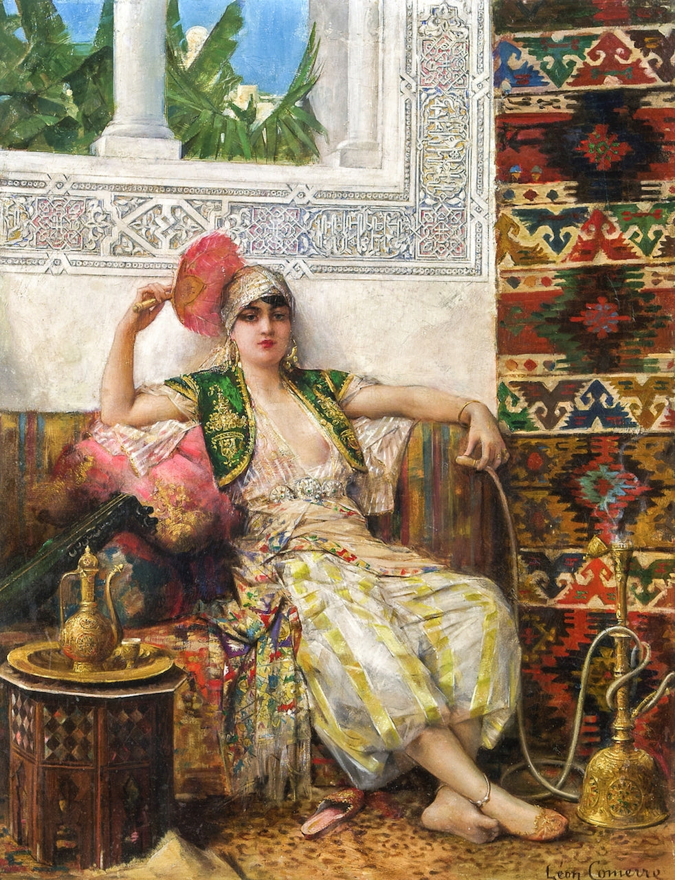 Odalisques, vintage artwork by Leon-François Comerre, 12x8" (A4) Poster