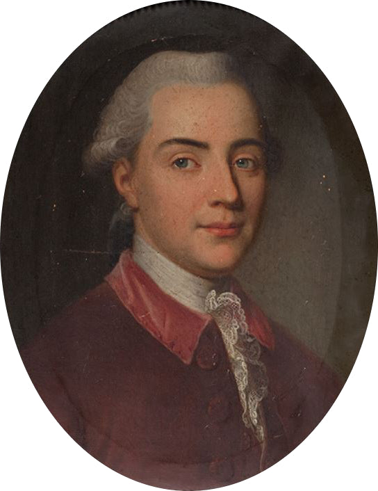 Friedrich Christoph Freudenreich, vintage artwork by Emmanuel Jakob Handmann, 12x8" (A4) Poster