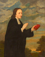 A Young John Wesley, Preaching, vintage artwork by Attributed to John Russell, 12x8" (A4) Poster