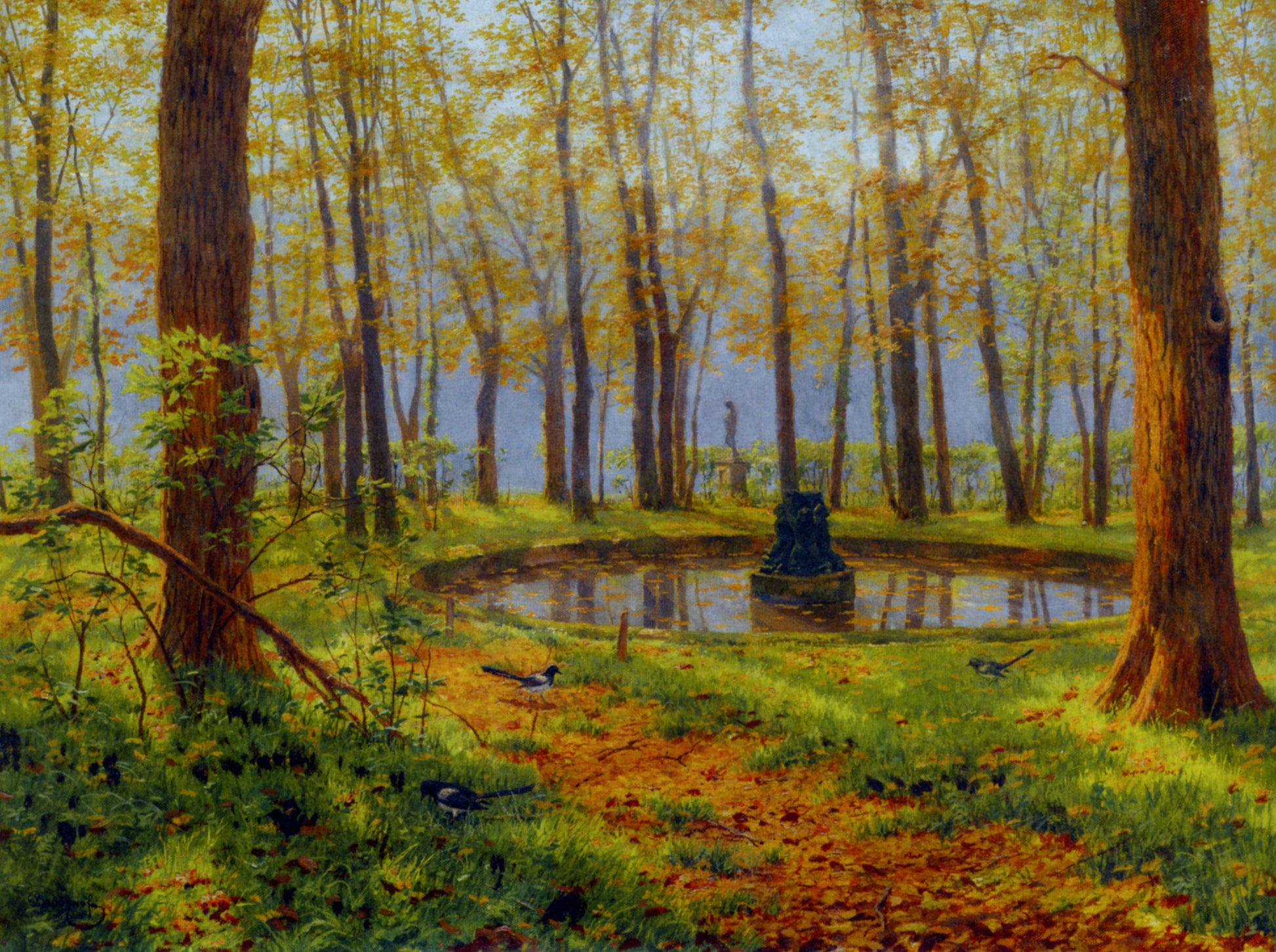 Fountain in Versailles by Boris Bessonov,A3(16x12")Poster