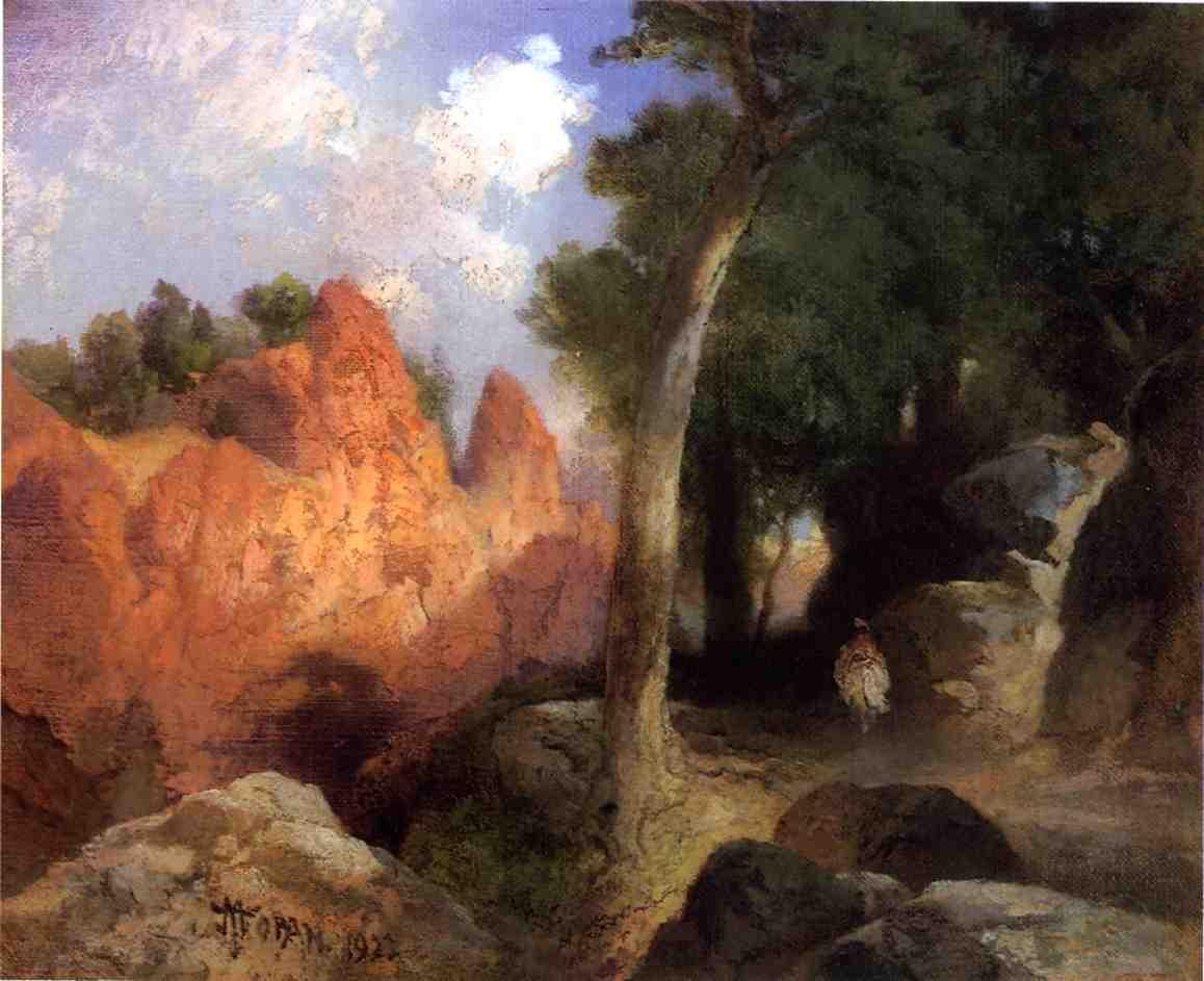 Canyon of the Clouds, vintage artwork by Thomas Moran, 12x8" (A4) Poster
