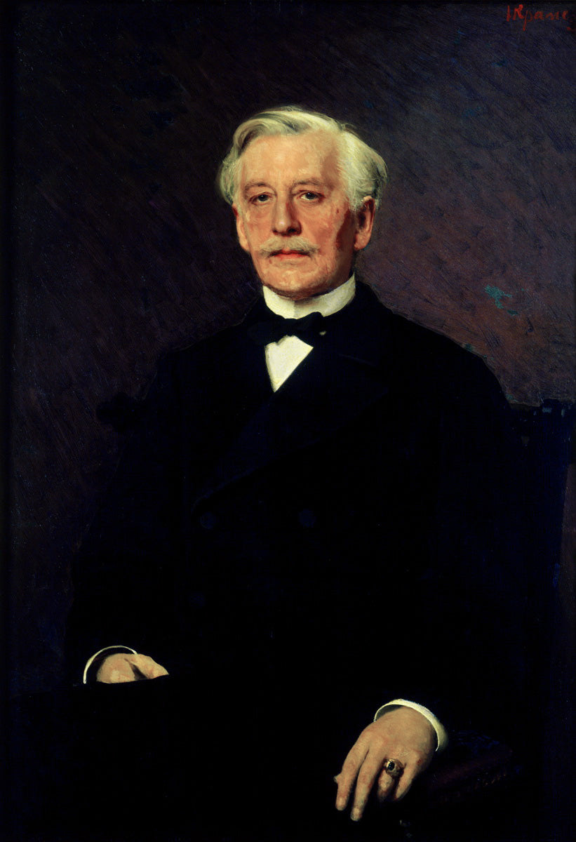 Portrait of Duke Pavel Liven, vintage artwork by Ivan Kramskoi, 12x8" (A4) Poster