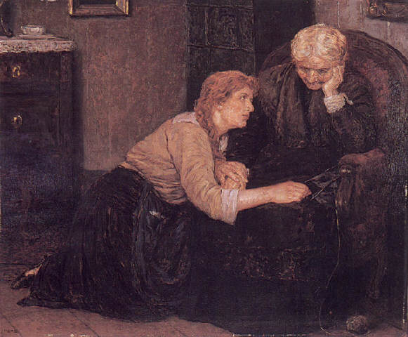 Důvěrnost, vintage artwork by Josef Mandl, 12x8" (A4) Poster