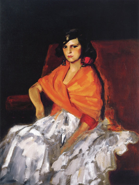 Dorita, vintage artwork by Robert Henri, 12x8" (A4) Poster