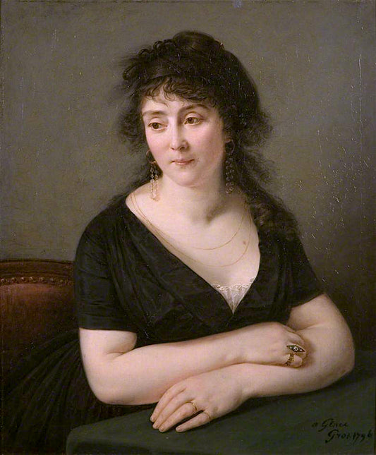 Madame Catherine Bruguière, nee Sardon, vintage artwork by Antoine-Jean Gros, 12x8" (A4) Poster