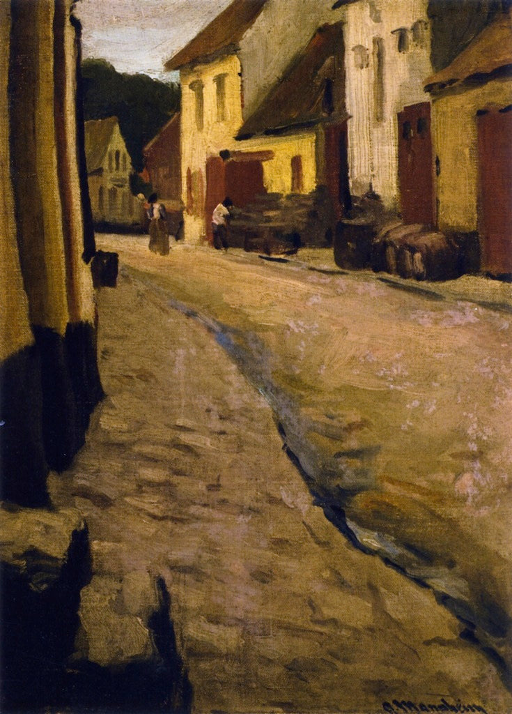 European Street Scene by Jean Mannheim,A3(16x12")Poster