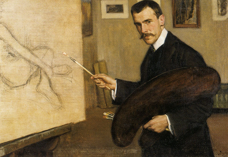 Autorretrato by Jose Benlliure Ortiz,16x12(A3) Poster