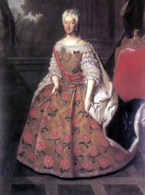 Portrait of Maria Josepha of Austria, vintage artwork by Louis de Silvestre, 12x8" (A4) Poster