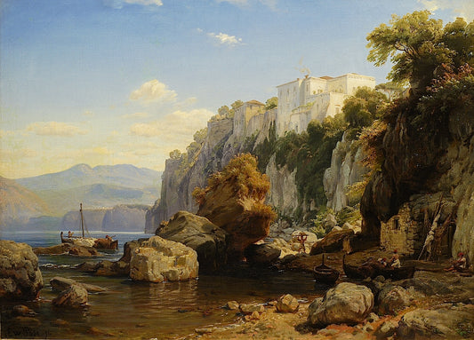 Sorrento, vintage artwork by Eduard Wilhelm Pose, A3 (16x12") Poster Print