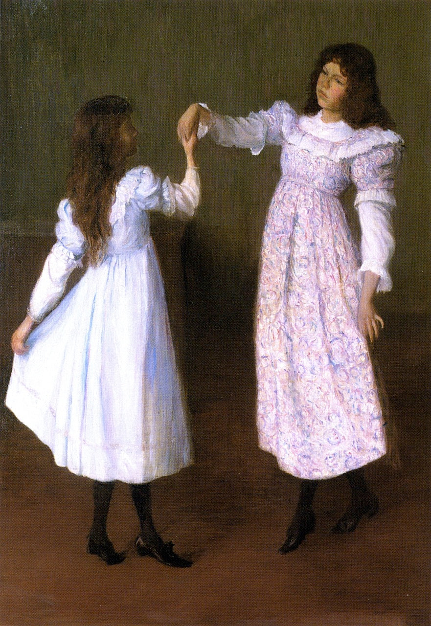 Children Dancing, II, vintage artwork by Lilla Cabot Perry, 12x8" (A4) Poster