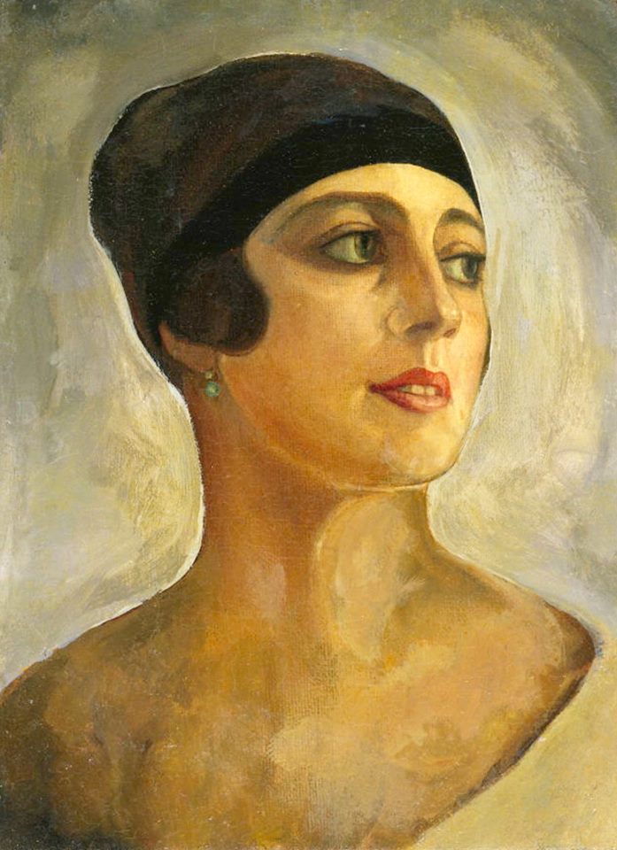 Vera de Bosset Stravinsky, vintage artwork by Sergei Sudeikin, 12x8" (A4) Poster