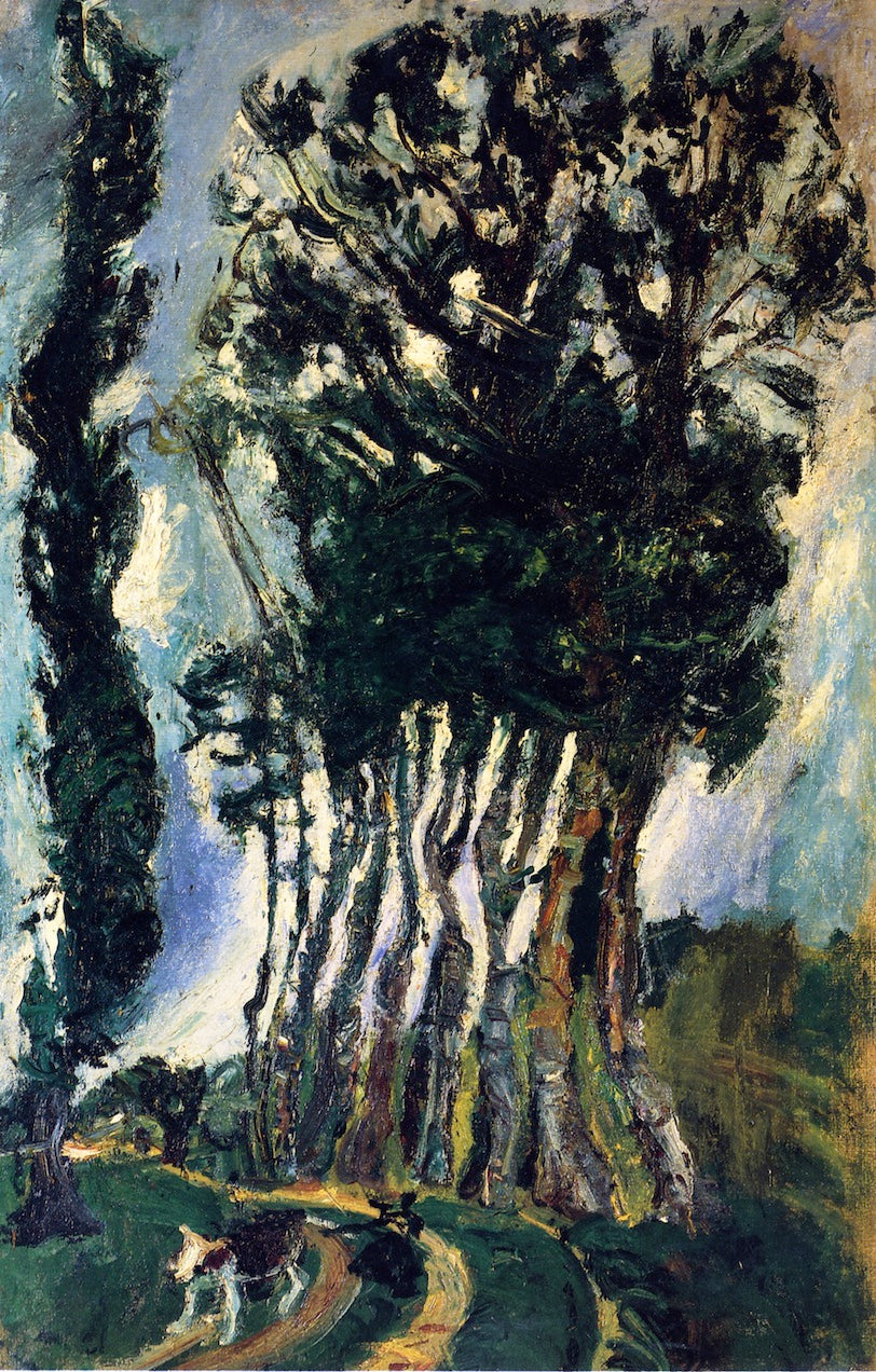 Champigny Landscape, vintage artwork by Chaim Soutine, 12x8" (A4) Poster