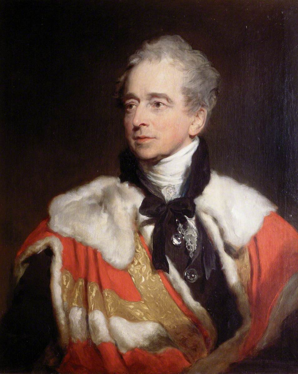 Charles Abbot, 1st Baron Colchester, vintage artwork by Thomas Lawrence, 12x8" (A4) Poster