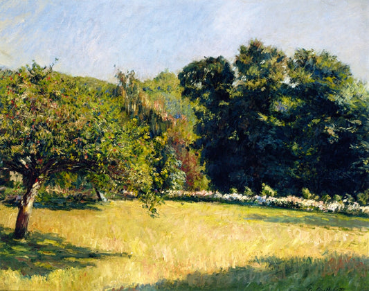 A Garden in Trouville, vintage artwork by Gustave Caillebotte, 12x8" (A4) Poster