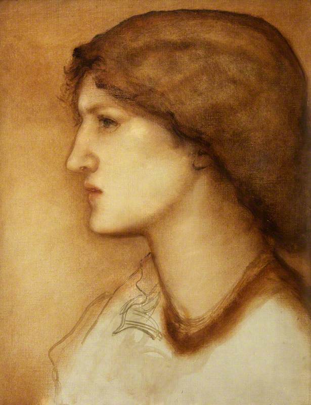 May Morris, vintage artwork by Sir Edward Burne-Jones, 12x8" (A4) Poster