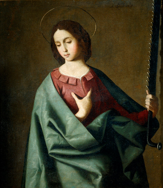 Saint Eufemia, vintage artwork by Francisco de Zurbarán, 12x8" (A4) Poster