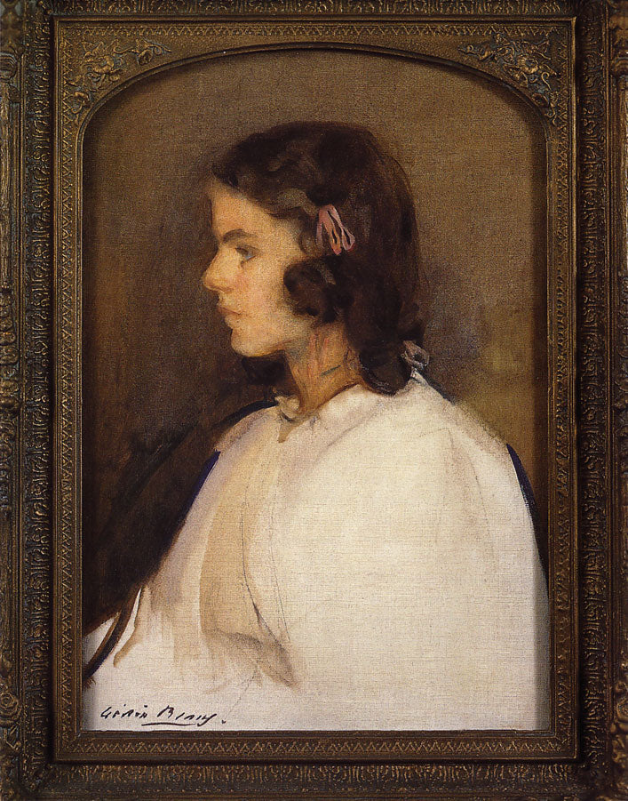 Miss Gilder, vintage artwork by Cecilia Beaux, 12x8" (A4) Poster
