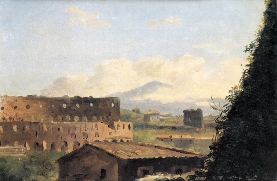 View of the Colosseum, vintage artwork by Pierre-Henri de Valenciennes, 12x8" (A4) Poster