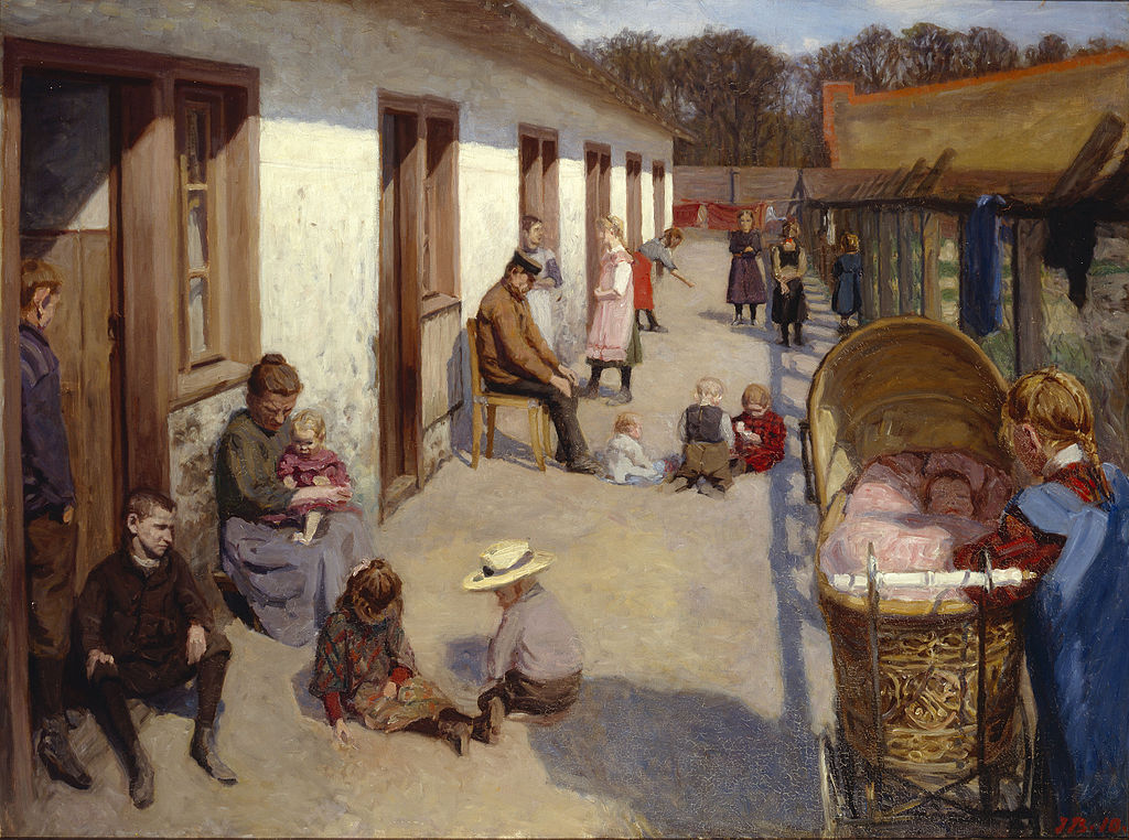 Spring Sun in front of the Family House by Jens Birkholm,A3(16x12")Poster