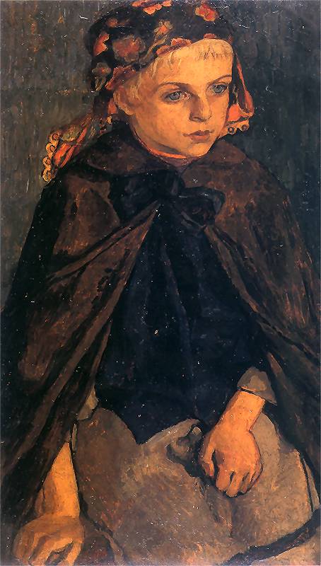 A Highland Girl by Jozef Mehoffer,A3(16x12")Poster