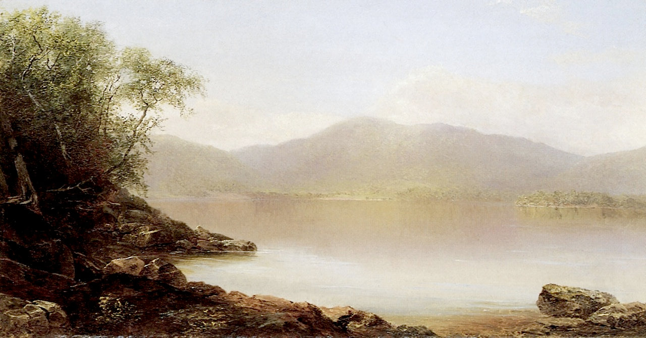 Lake George, vintage artwork by Homer Dodge Martin, 12x8" (A4) Poster