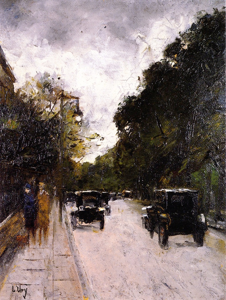 Lennestraße by Lesser Ury,A3(16x12")Poster