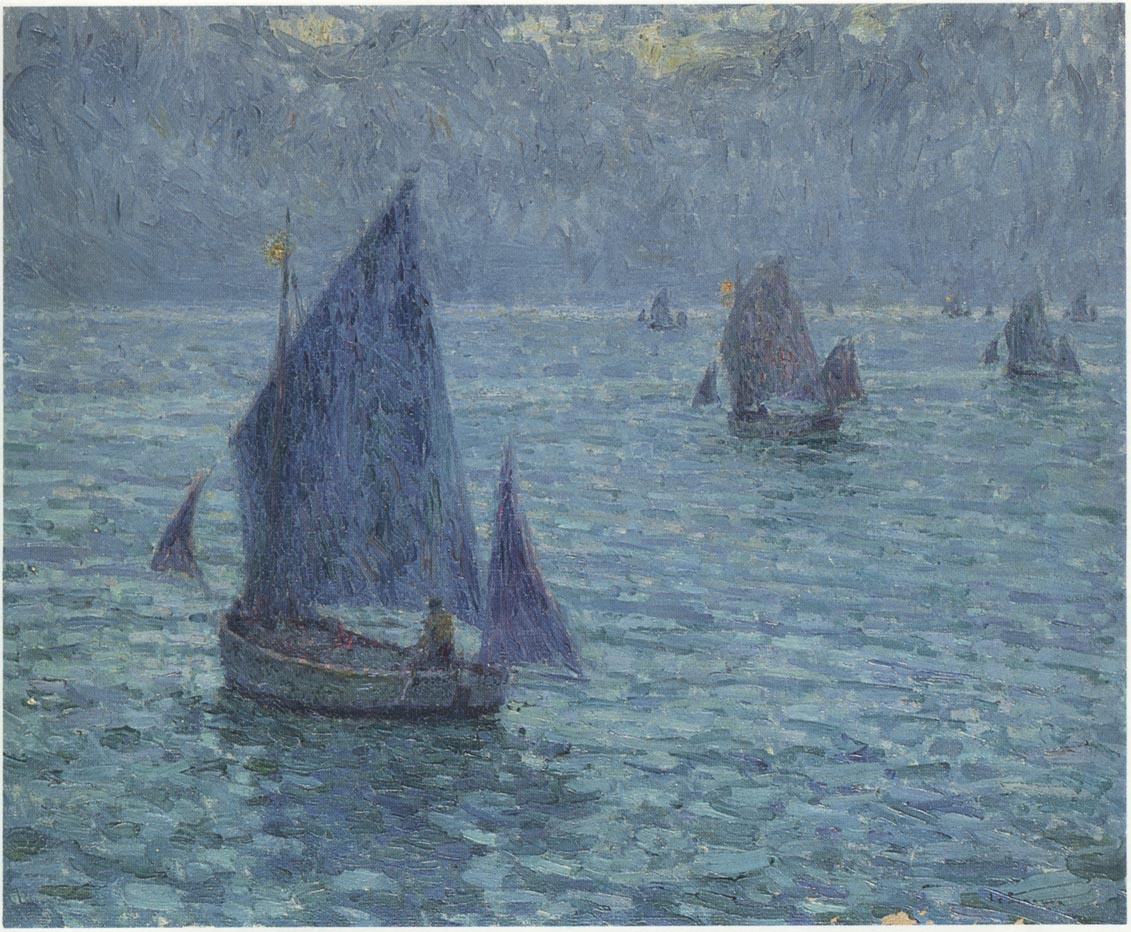 Boats at Twilight by Henri Le Sidaner,A3(16x12")Poster