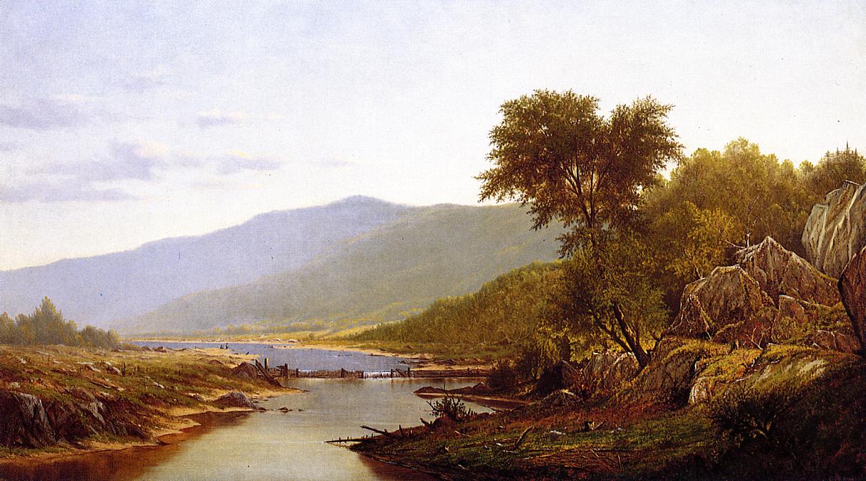 In the White Mountains, vintage artwork by Charles W. Knapp, 12x8" (A4) Poster