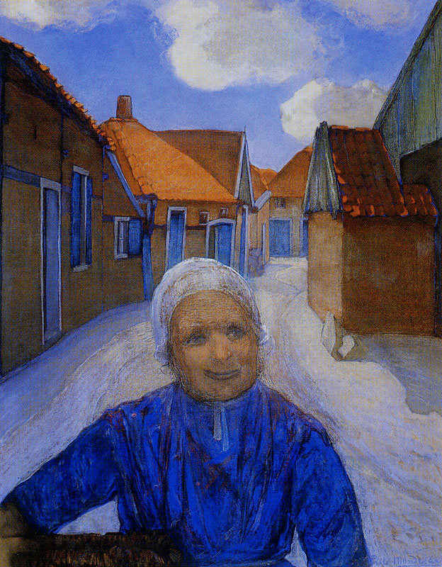 On the Lappenbrink, Winterswijk, vintage artwork by Piet Mondriaan, 12x8" (A4) Poster