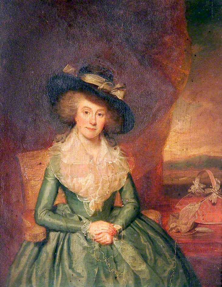 Elizabeth Taylor (nee Barnby ), vintage artwork by Sir William Beechey, 12x8" (A4) Poster