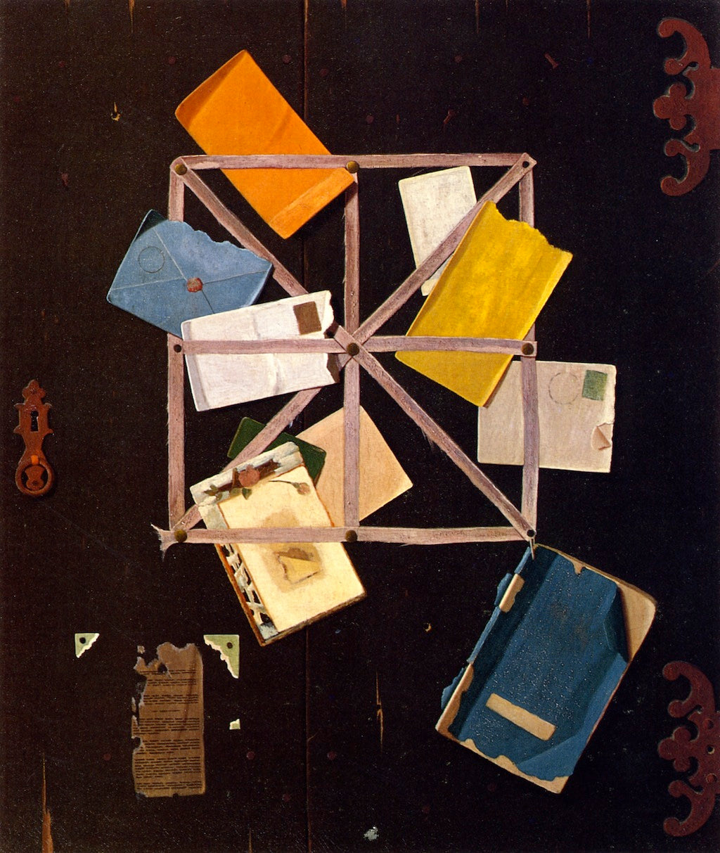 Letter Rack and Black Door by John Frederick Peto,A3(16x12")Poster