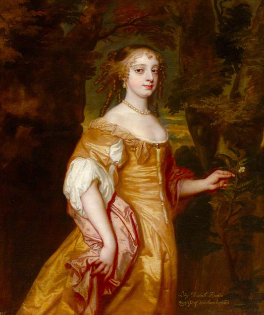 Called 'Lady Elizabeth Wriothesley, Countess of Northumberland', vintage artwork by Peter Lely, 12x8" (A4) Poster