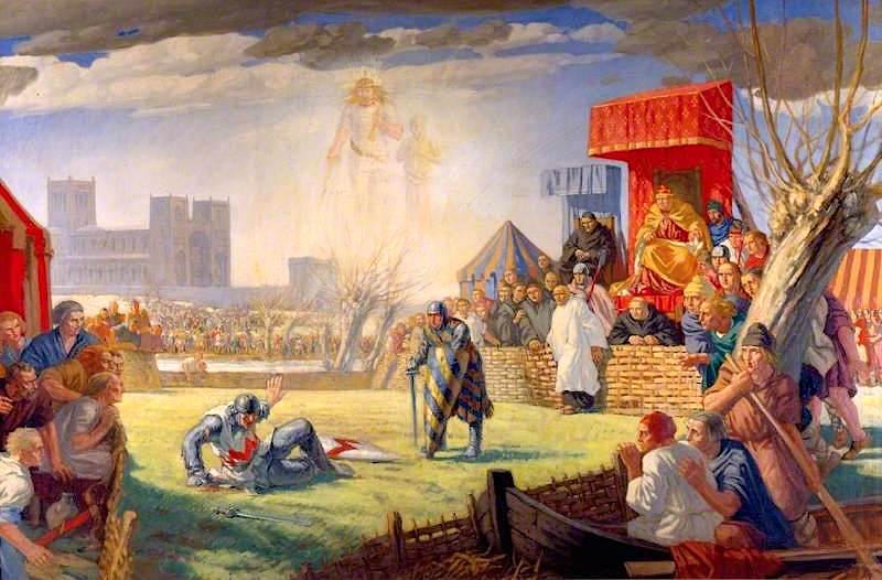  Robert de Montfort at Reading, 8 April 1163 by Harry Morley,16x12(A3) Poster