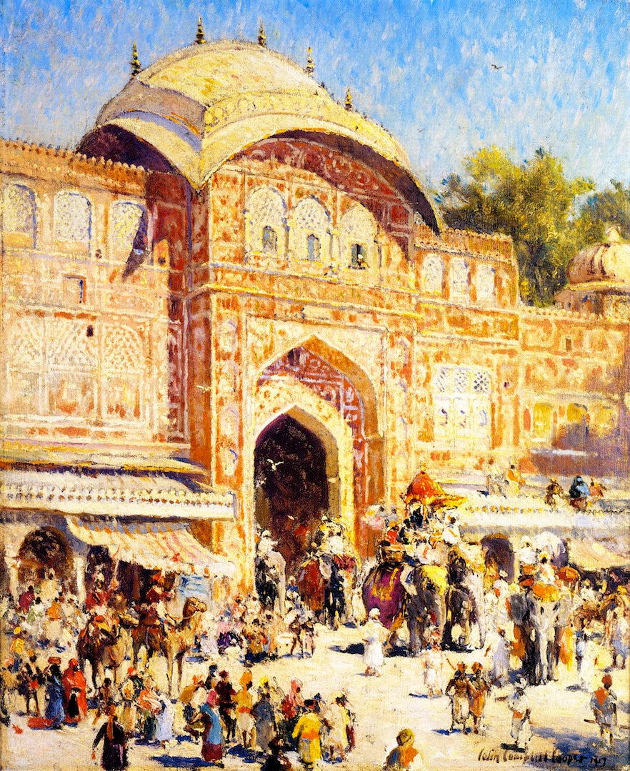 Entrance to the Maharaja's Palace by Colin Campbell Cooper,A3(16x12")Poster