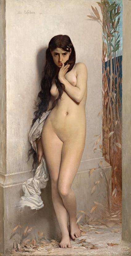 La Cigale (The Grasshopper), vintage artwork by Jules Joseph Lefebvre, 12x8" (A4) Poster