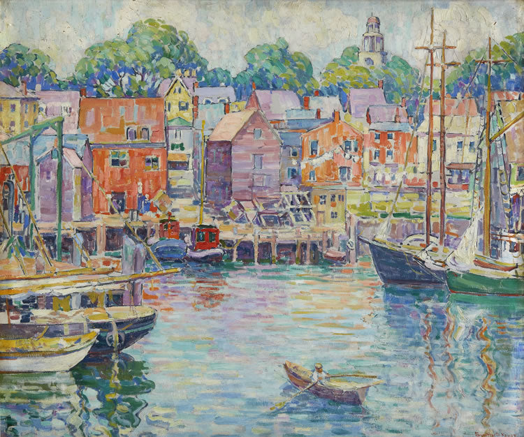 Inner Harbor by Suzette Keast,16x12(A3) Poster