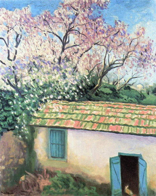 Almond Trees, vintage artwork by Albert Marquet, 12x8" (A4) Poster