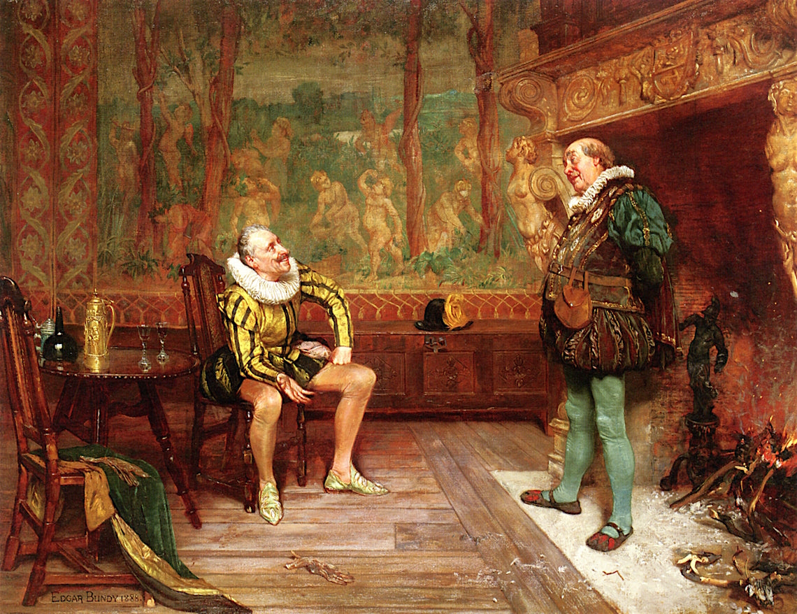 Old Cronies, vintage artwork by Edgar Bundy, 12x8" (A4) Poster