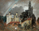 The Grove, or the Admiral's House, Hampstead, vintage artwork by John Constable, 12x8" (A4) Poster
