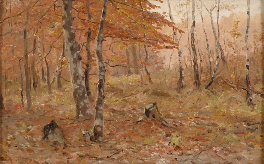 Autumn Forest by Walter Moras,A3(16x12")Poster