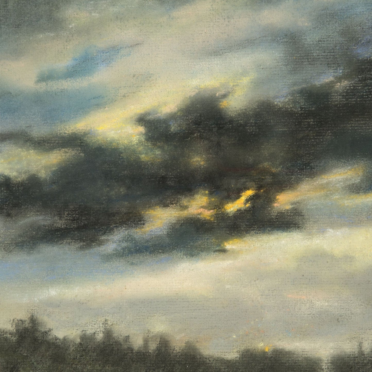 Stormy Sky, vintage artwork by Louis Debras, A3 (16x12") Poster Print