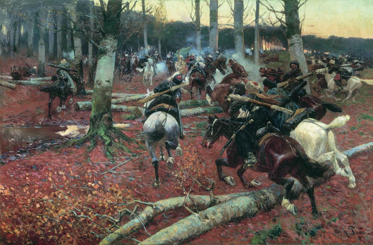 Caucasian Reconnaissance by Franc Alekseevich Rubo,A3(16x12")Poster
