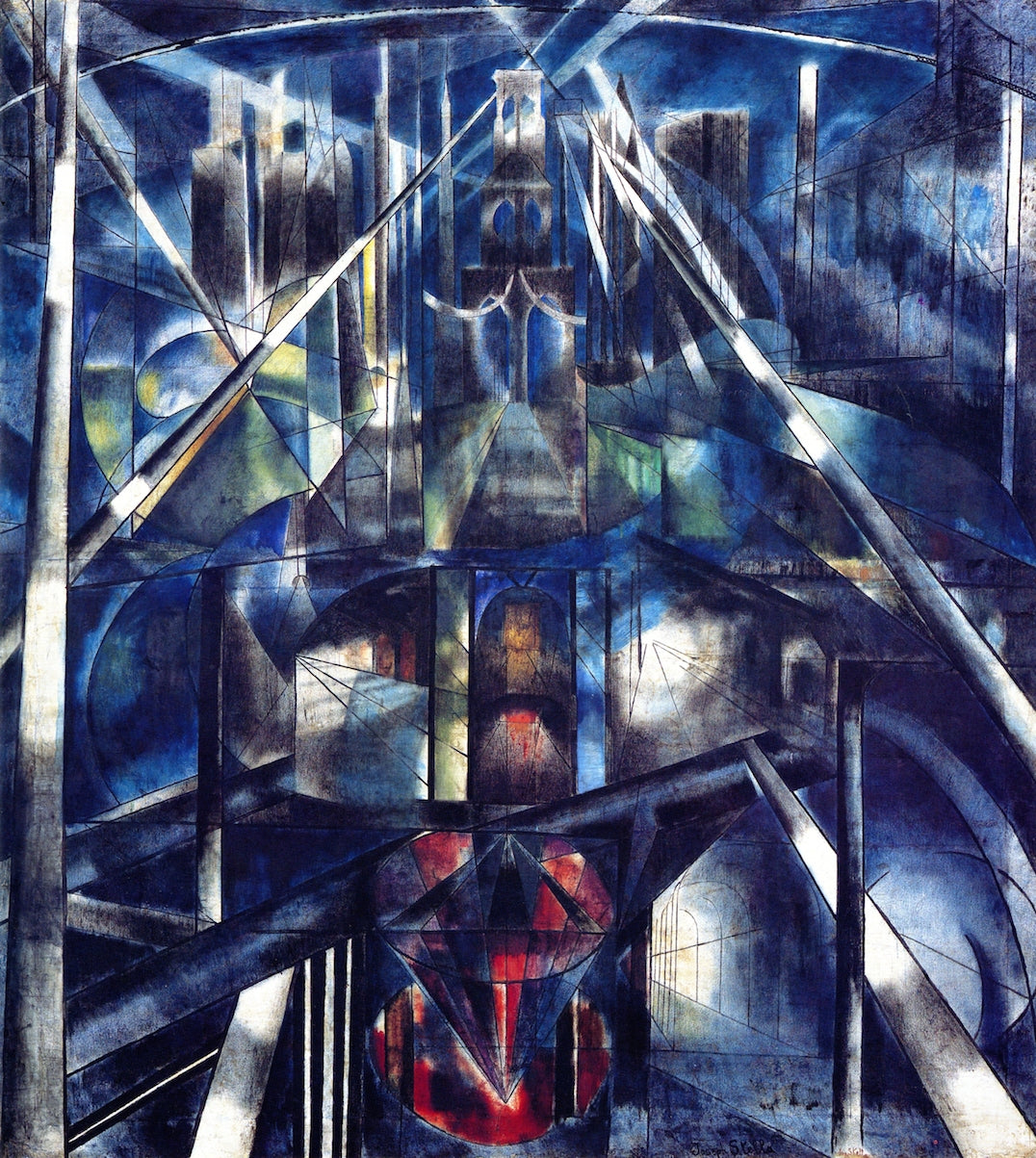 Brooklyn Bridge by Joseph Stella,16x12(A3) Poster