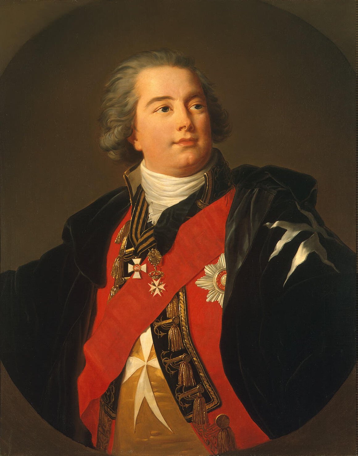 Count Giulio Litta, vintage artwork by Élisabeth Vigee-Lebrun, 12x8" (A4) Poster