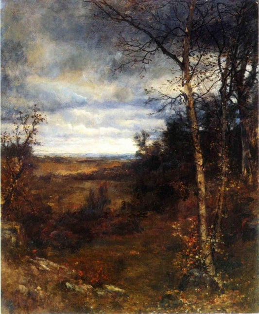 Fall Landscape, vintage artwork by Jervis McEntee, 12x8" (A4) Poster