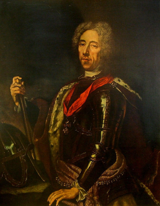 Portrait of Prince Eugene of Savoy, vintage artwork by Jan Kupecky, 12x8" (A4) Poster
