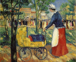 On the Boulevard by Kasimir Malevich,16x12(A3) Poster