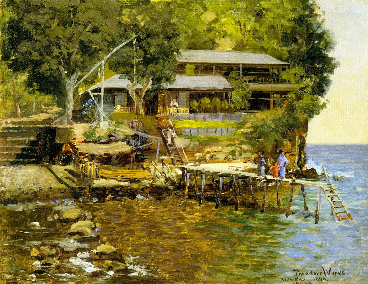 Homoko, Japan by Theodore Wores,A3(16x12")Poster