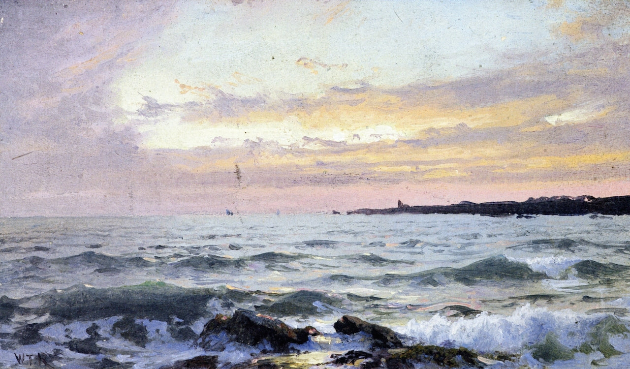 Beavertail, Conanicut Island, vintage artwork by William Trost Richards, 12x8" (A4) Poster