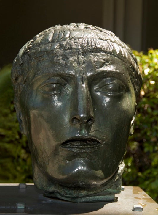Head of the Figure of Eloquence, vintage artwork by Émile-Antoine Bourdelle, 12x8" (A4) Poster
